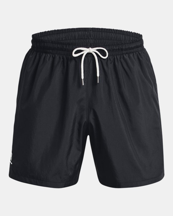 Men's UA Essential Volley Shorts in Black image number 4